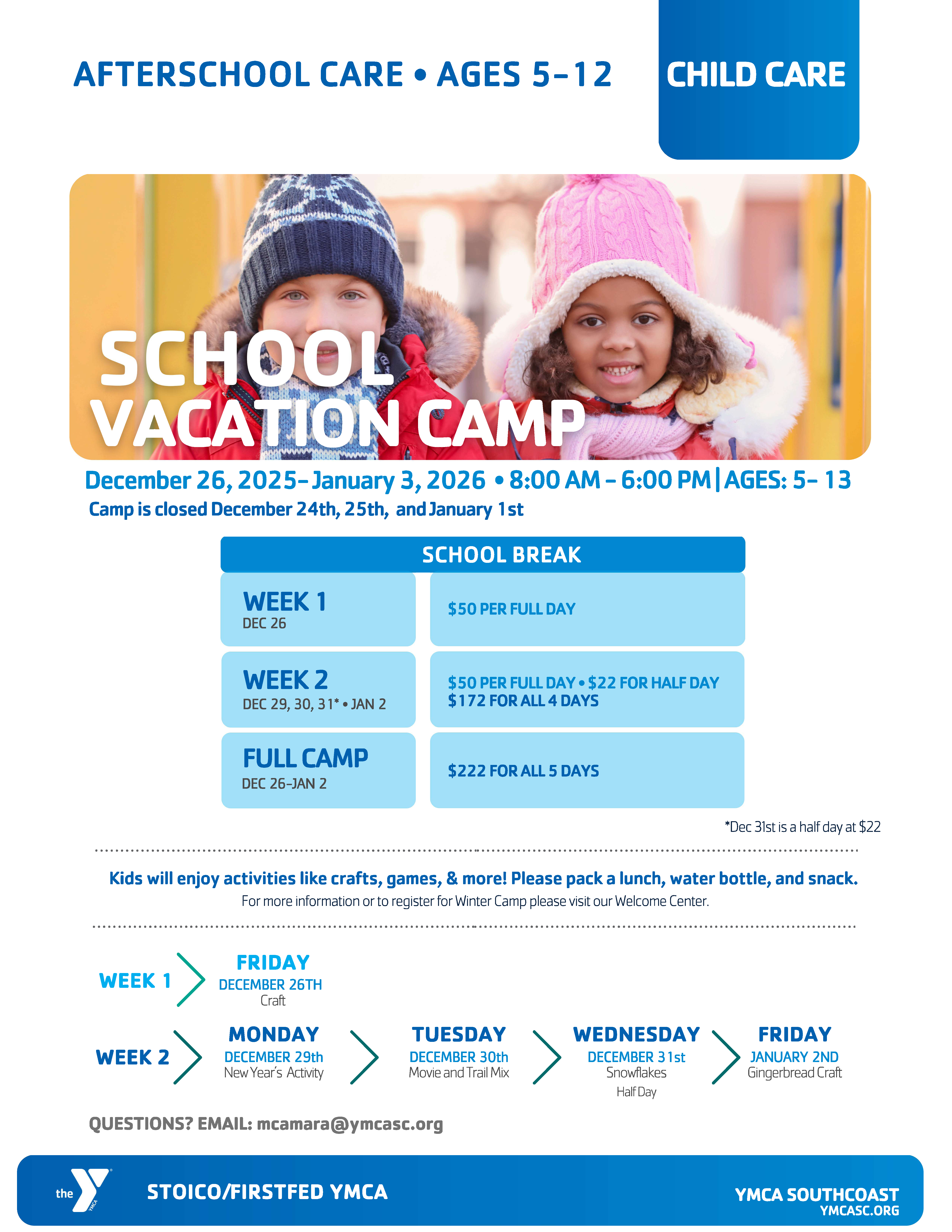 Winter Camp YMCA