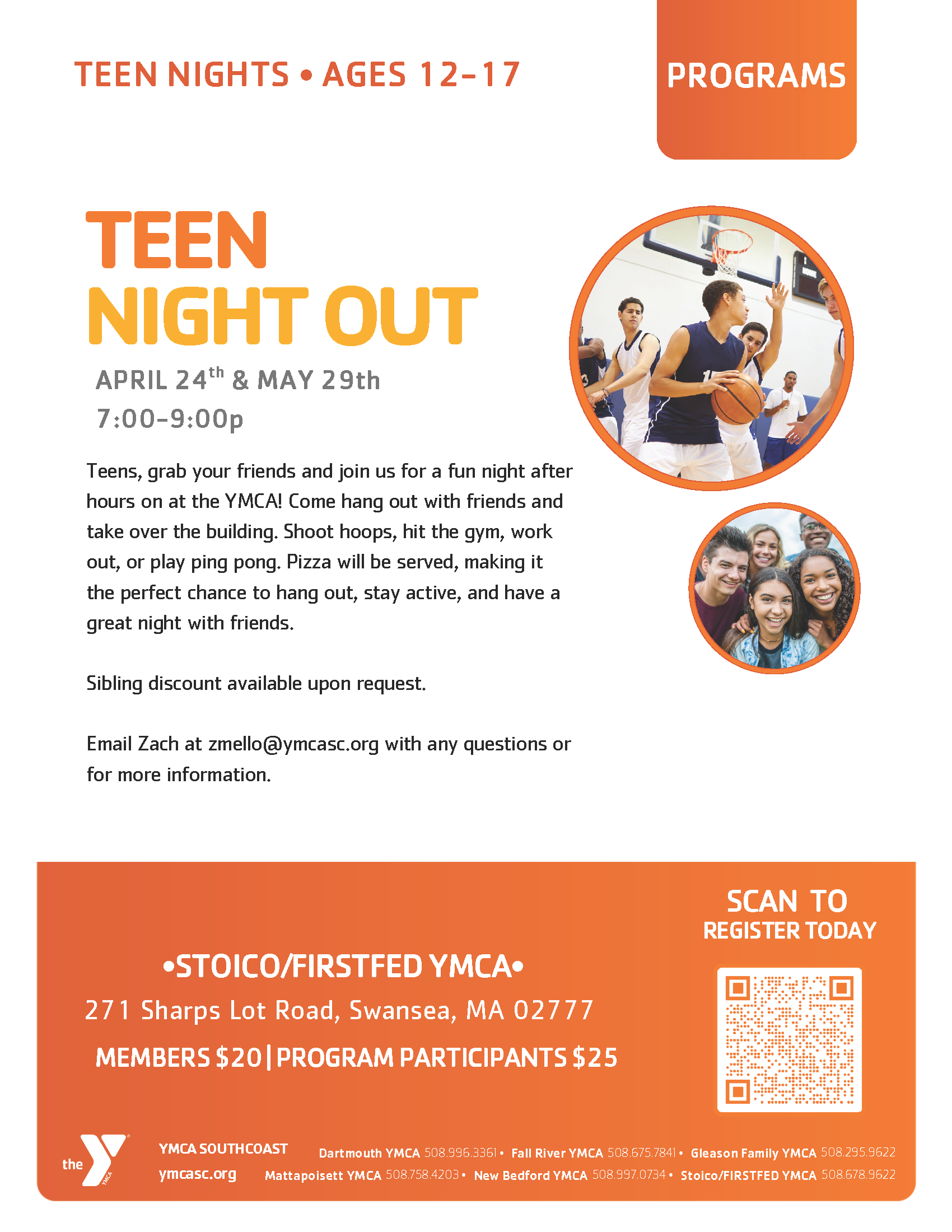 YMCA Teen nights out