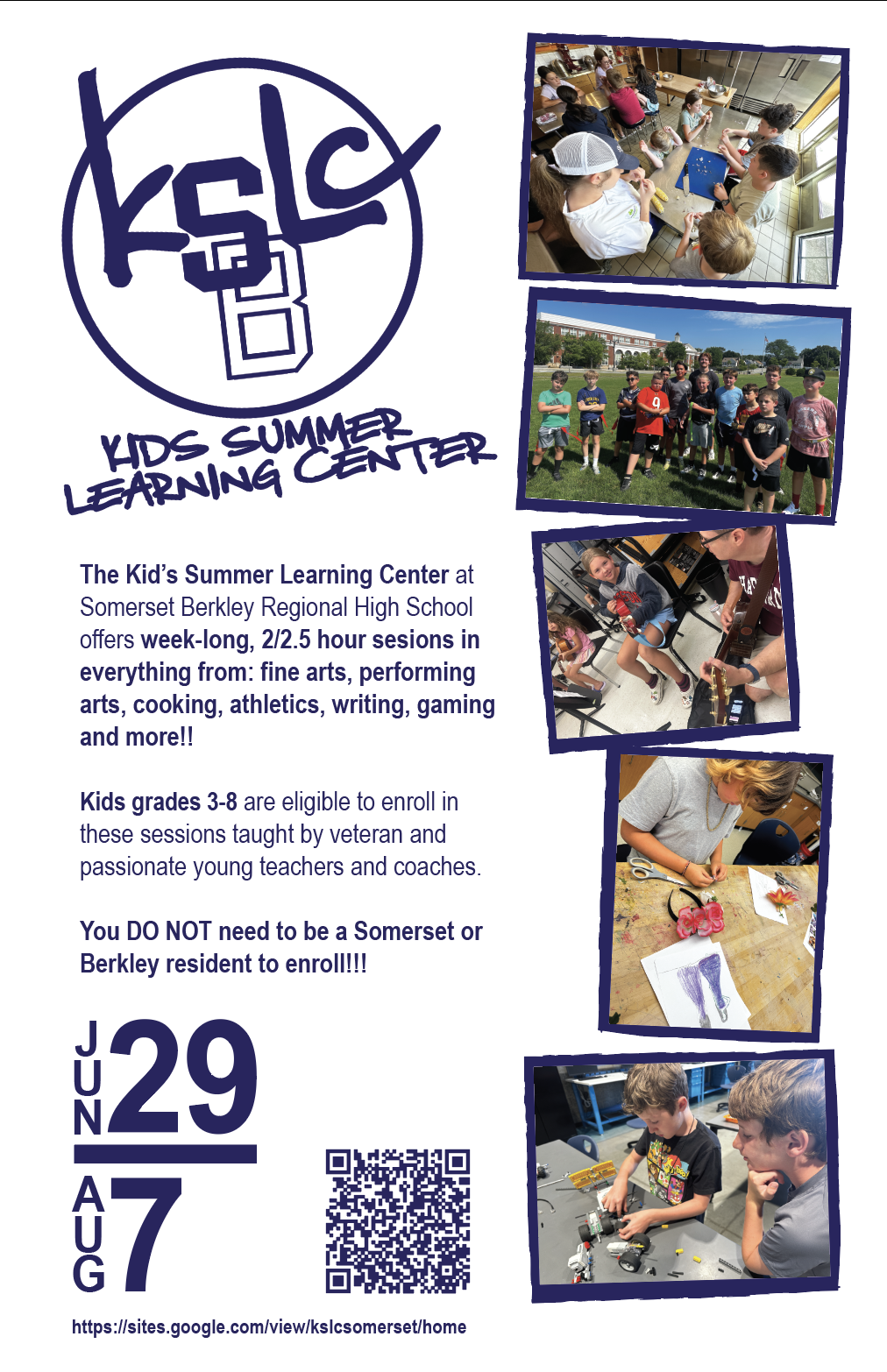 Kids Summer Learning at SBRHS