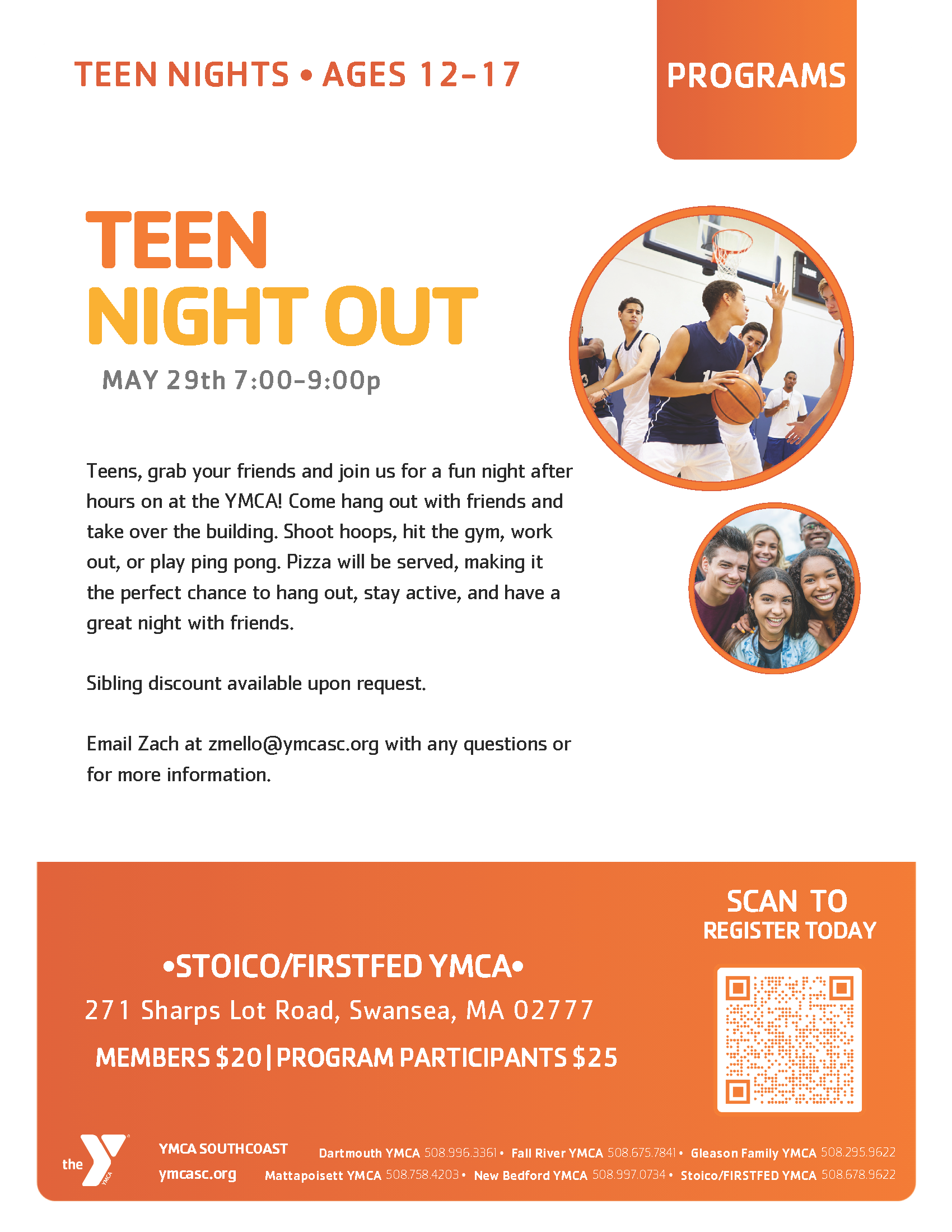 YMCA Teen night out