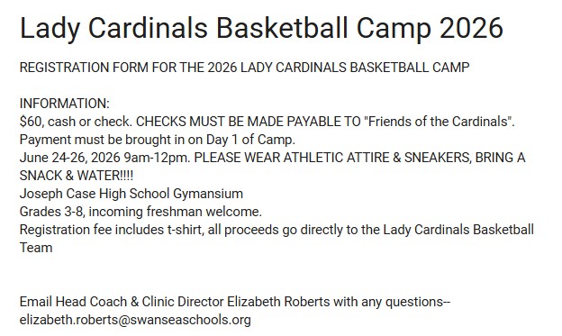 Lady Cardinals BB Camp