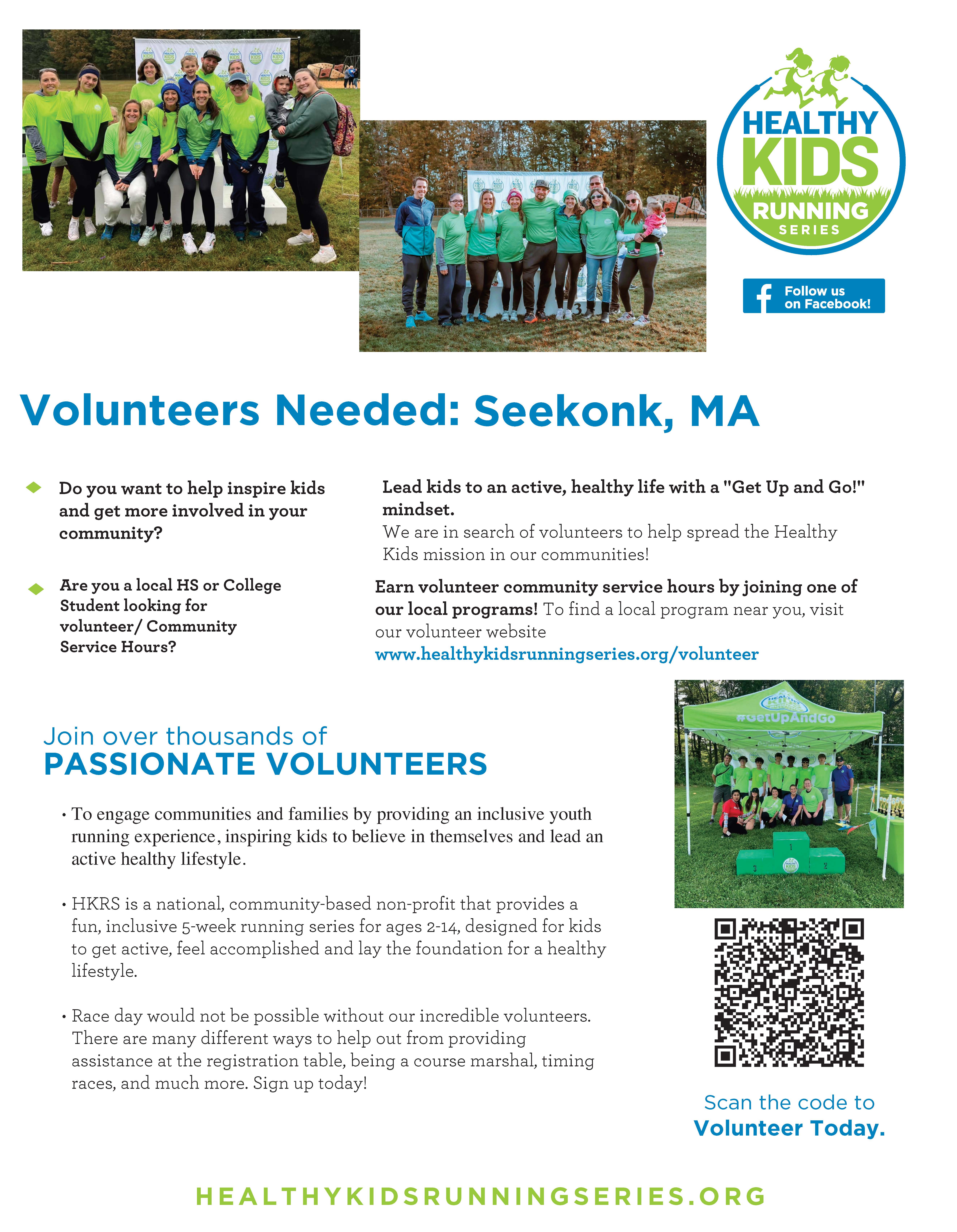 Volunteer for Healthy Kids Running Series
