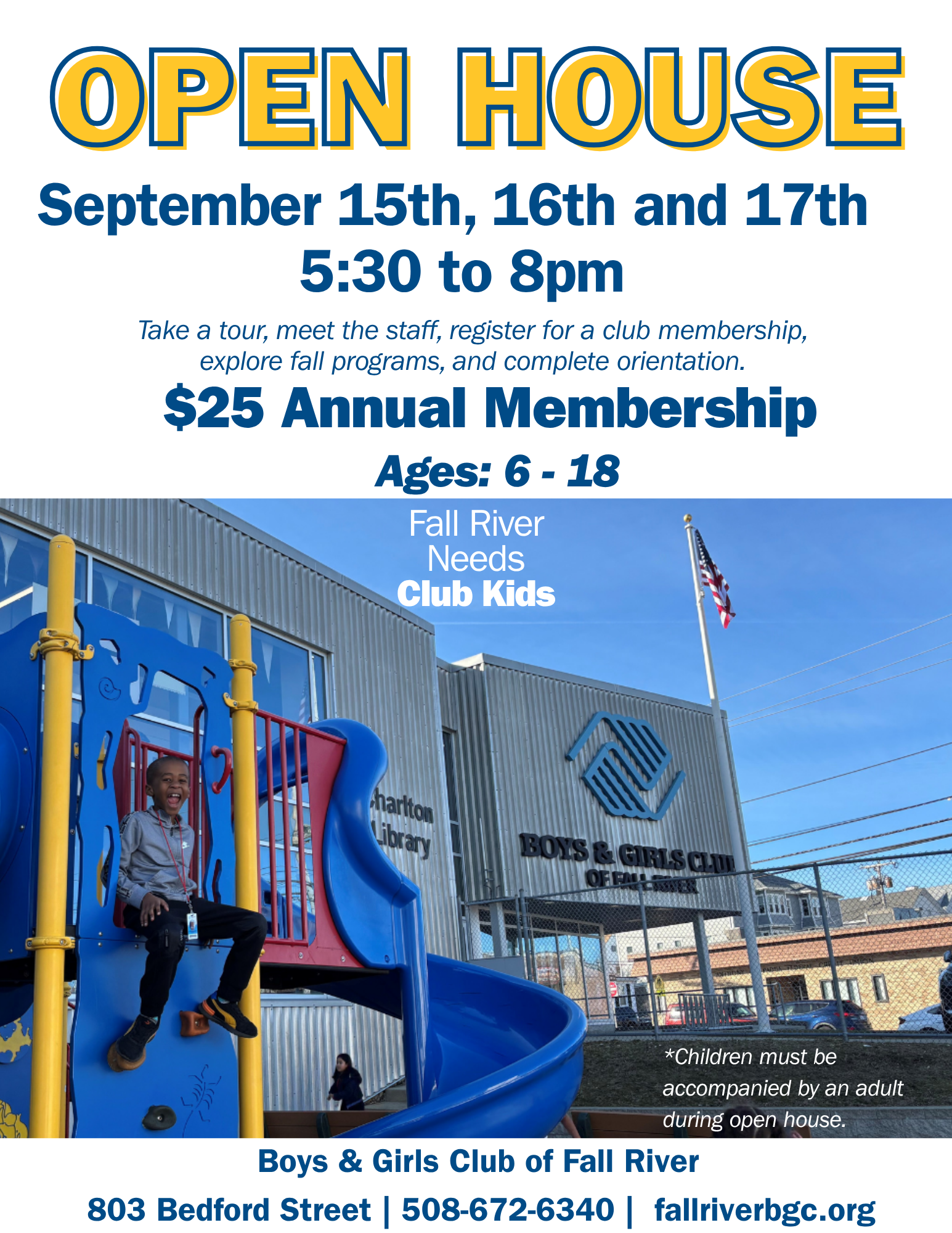 Boys and Girls Club of Fall River Open House