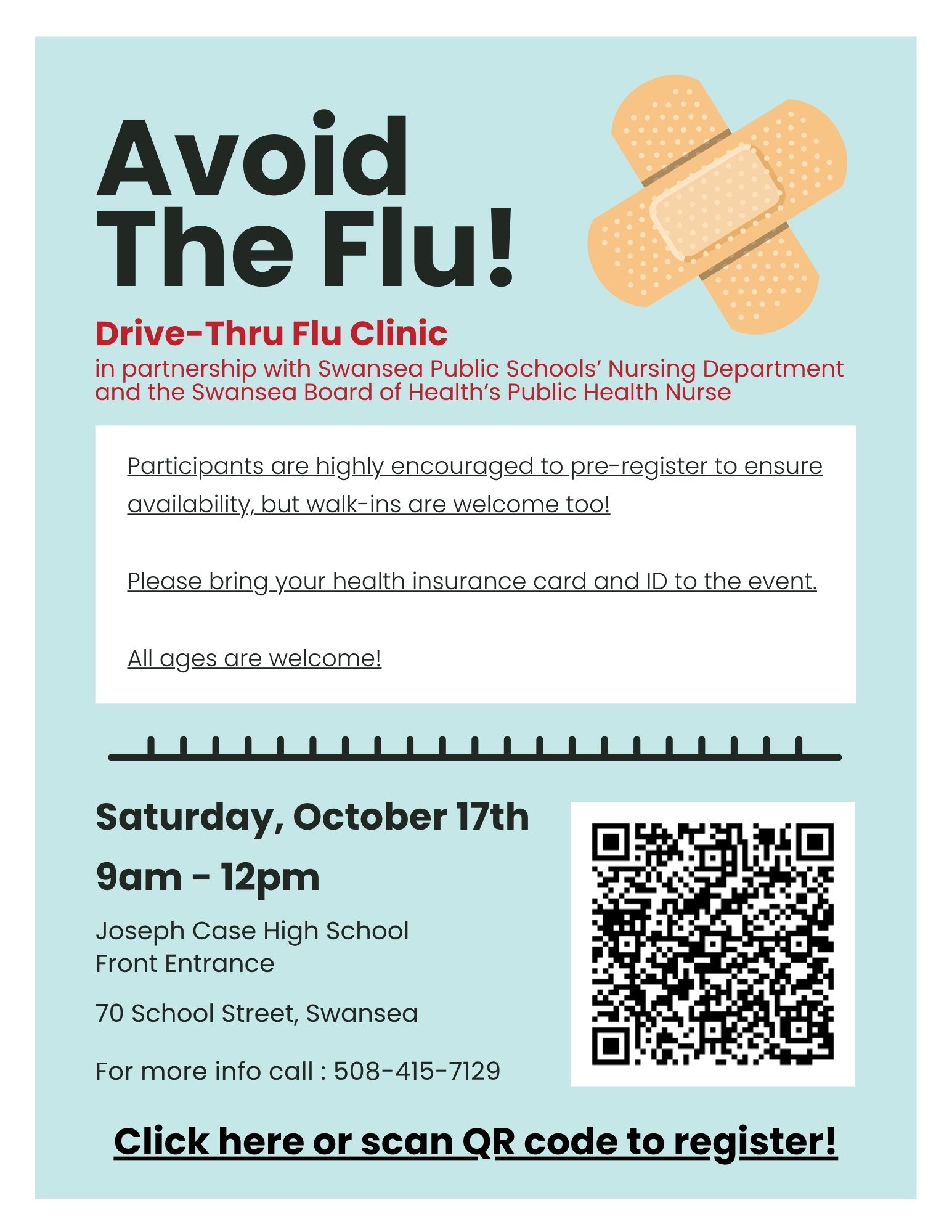 flu clinic flyer