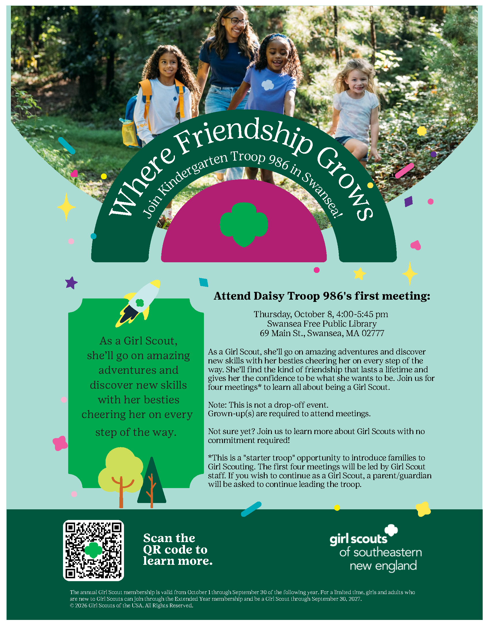 New Daidy Girl Scout Troop Meeting