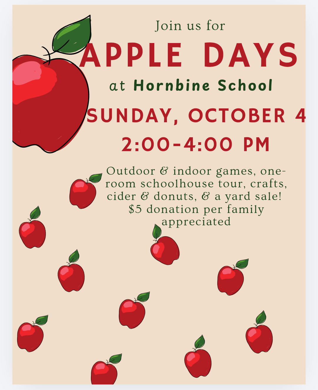 Apple Days at Hornbine School