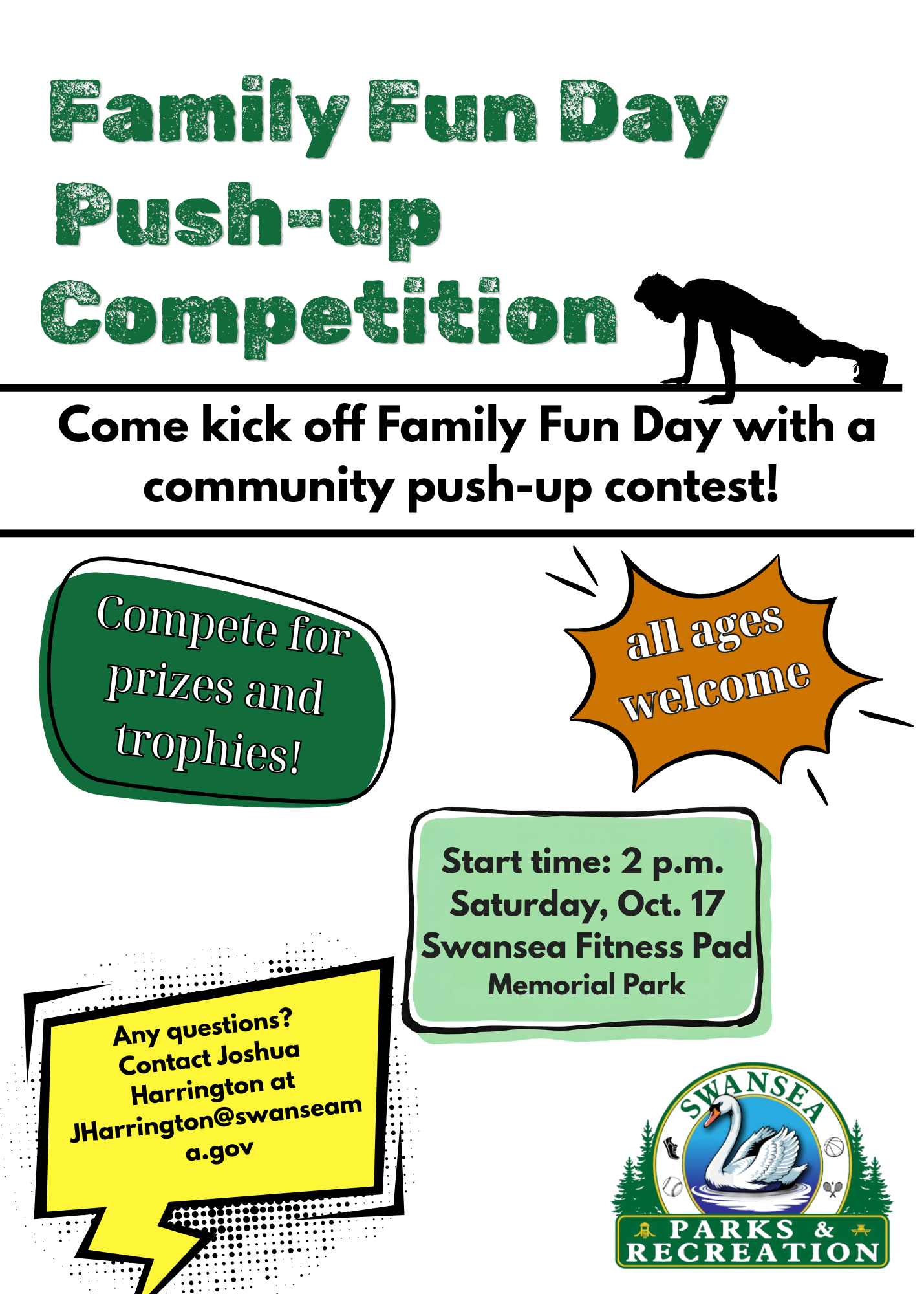 Push up contest at Family Fun Day