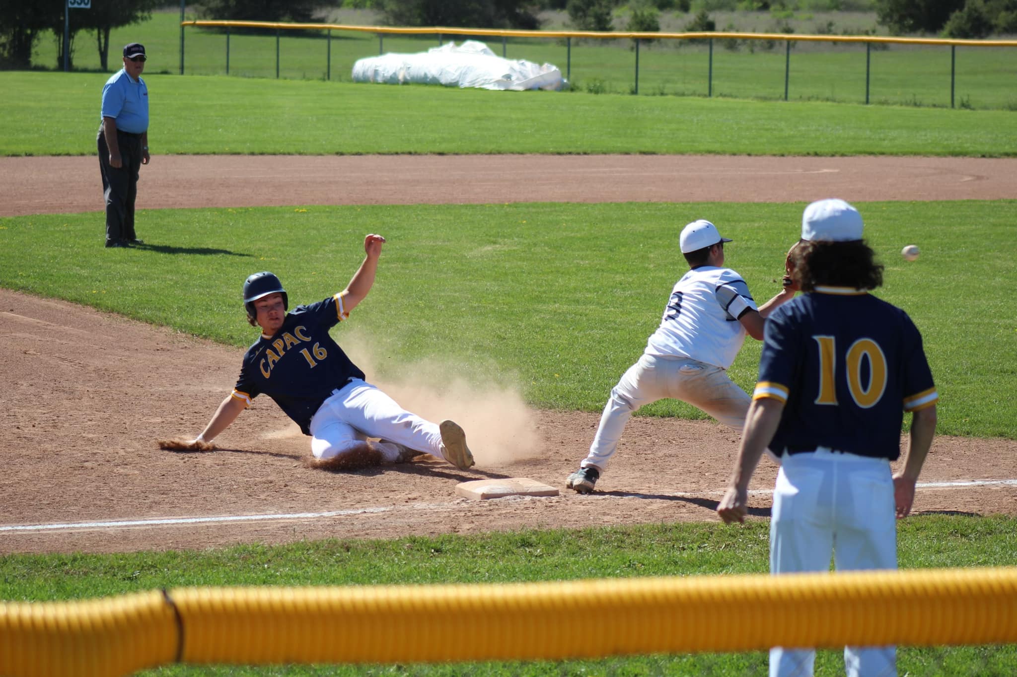 sliding into base-baseball