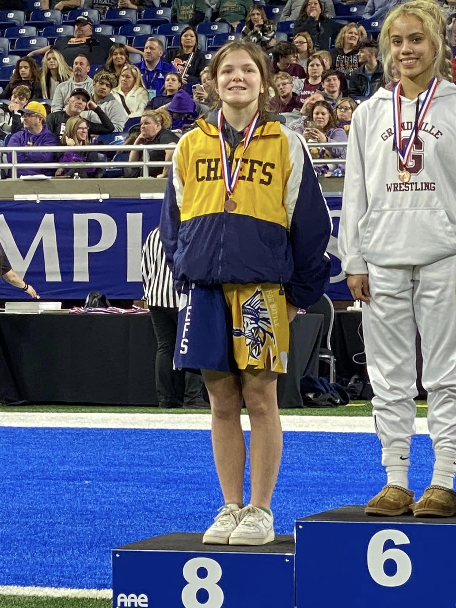 Wrestling State Champ- 8th place
