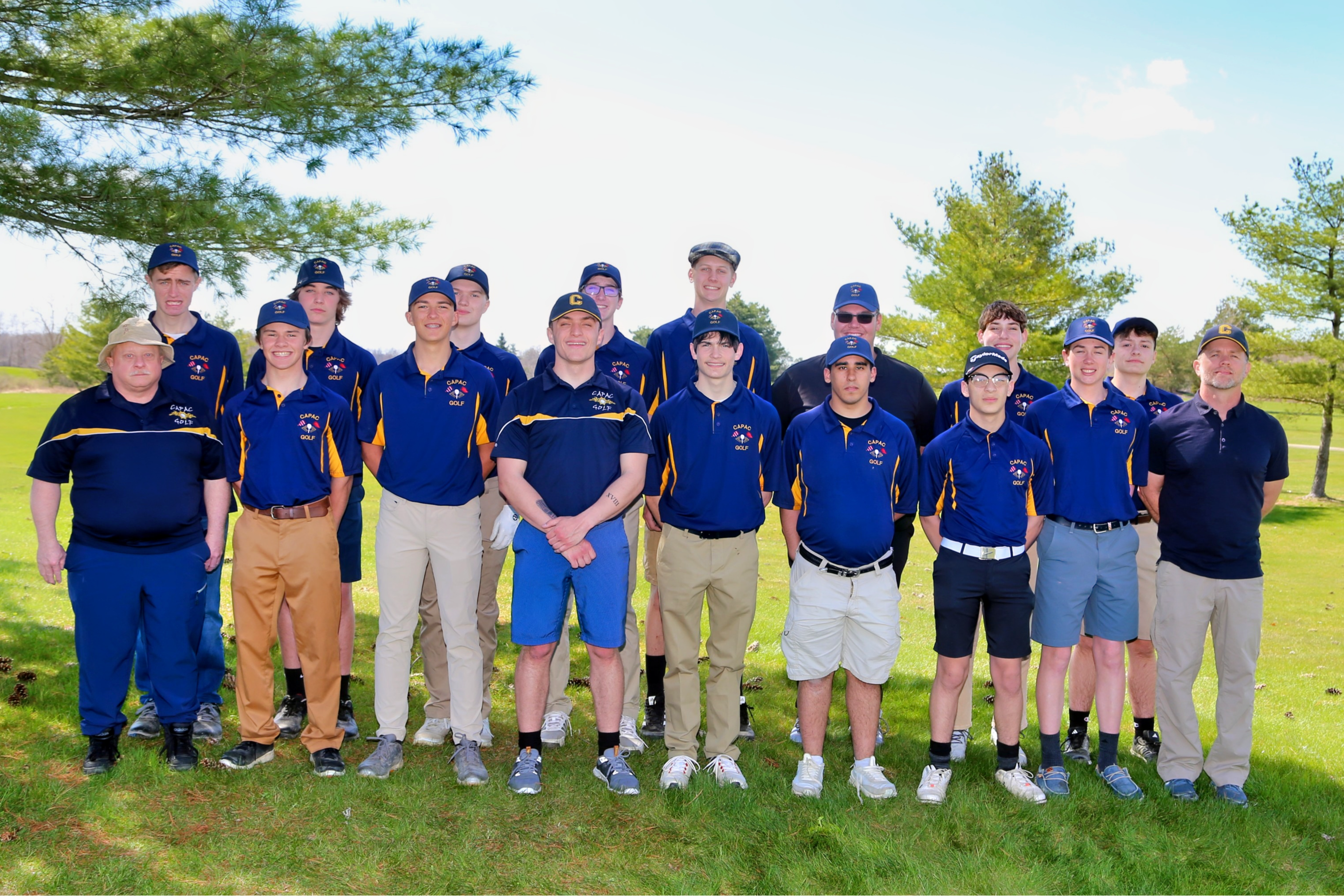 Photo of the JV and Vartisty Boys Golf Team