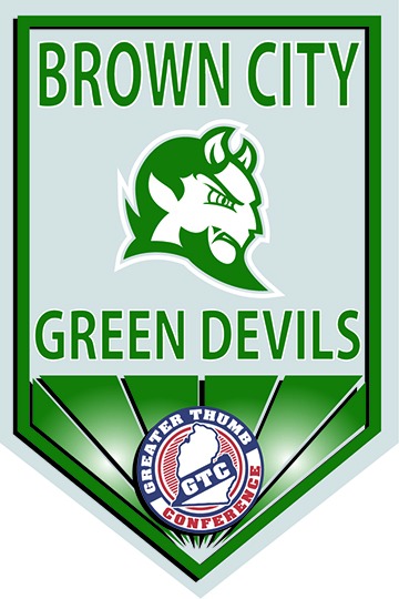 Brown City Green Devils Banner