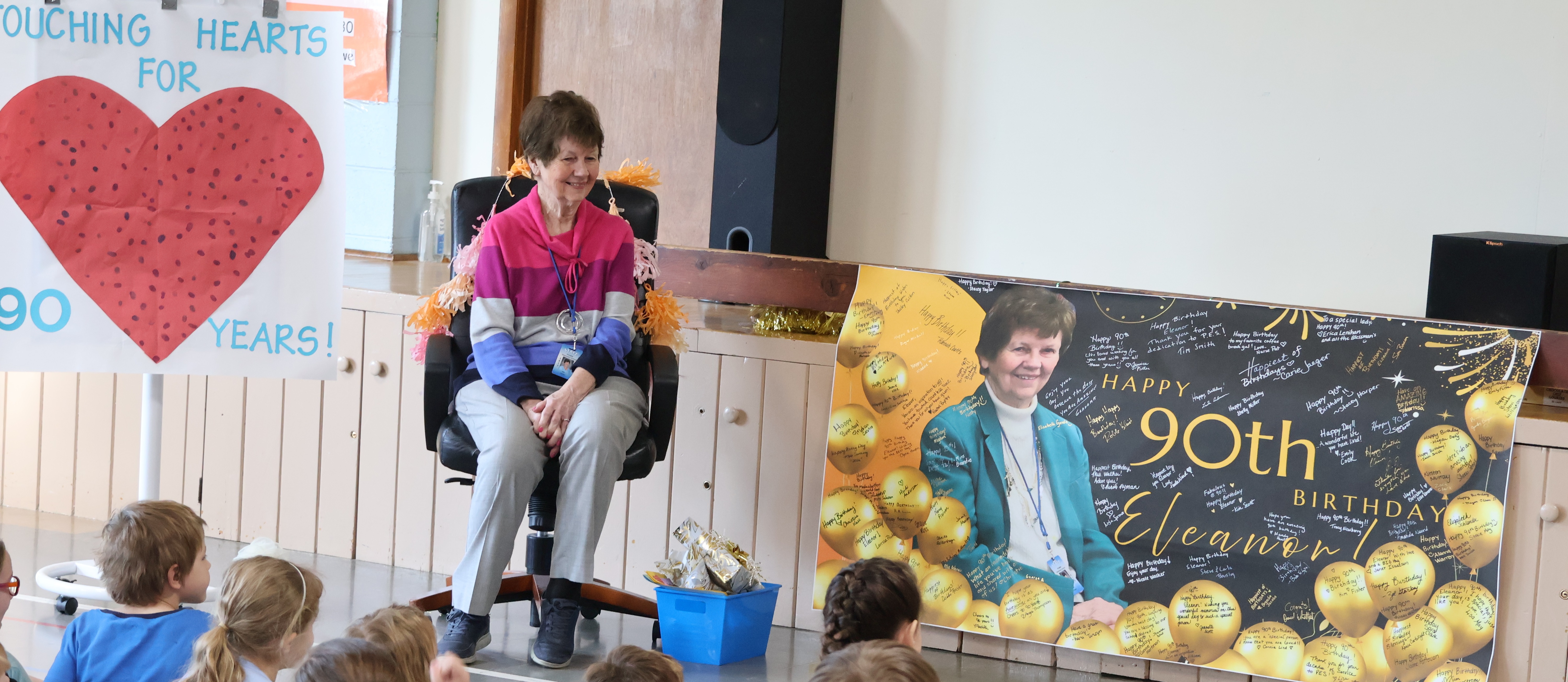 photo of Mrs. Walker at her 90th Birthday celebration