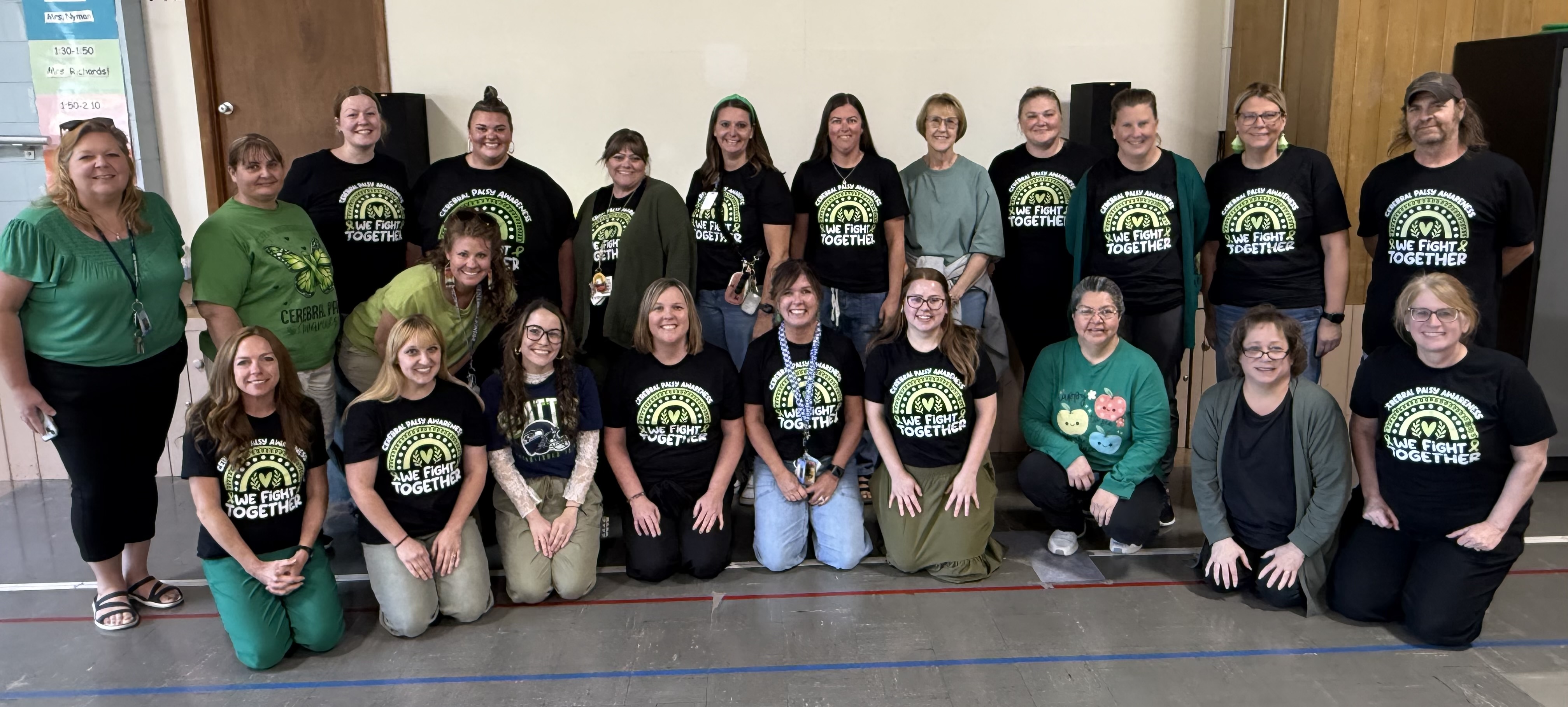 Douglas Elementary staff supporting World Cerbral Palsy Day