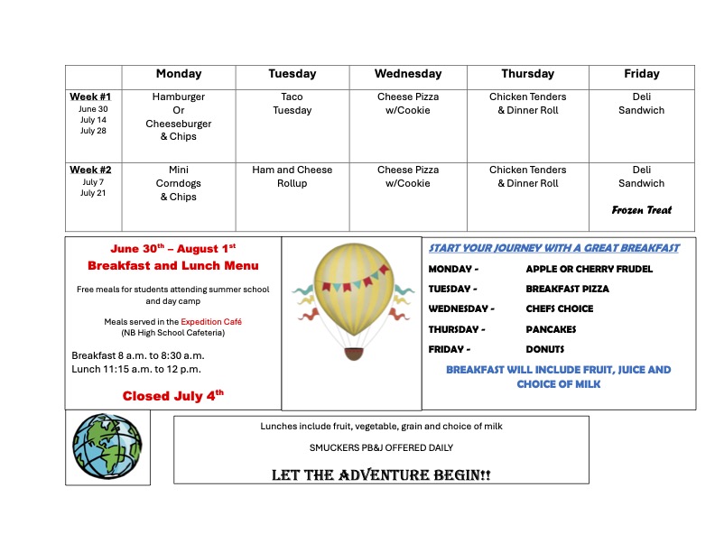 summer menu