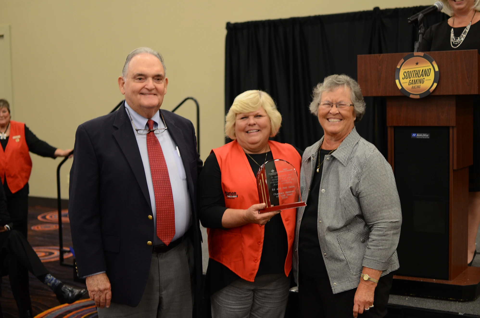 Ed & pat Cain Award with Patsy Foster