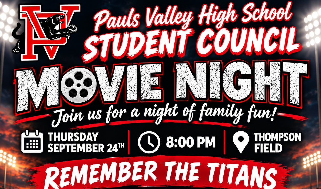 Movie Night Thurs Sept 24 at Thompson Field