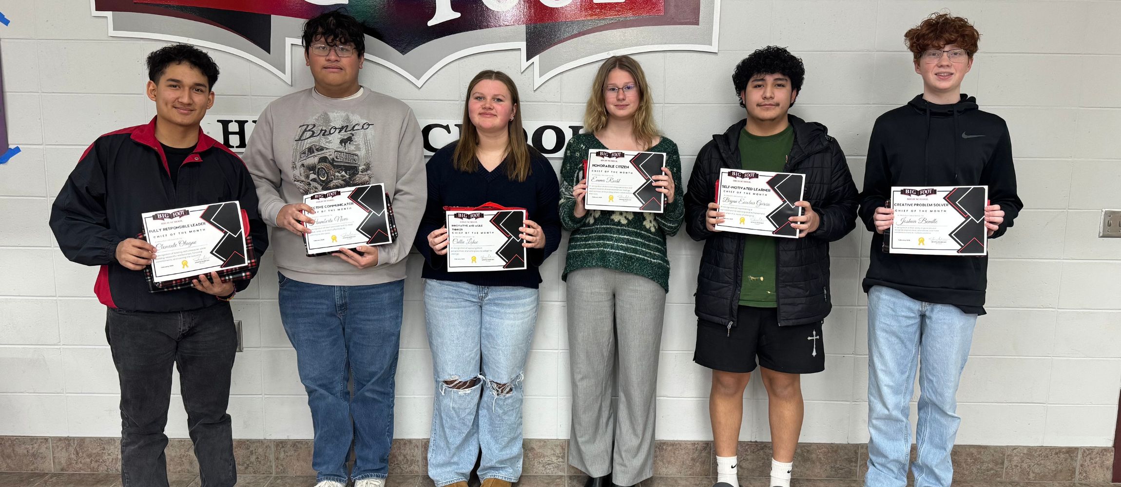 February Student Spotlight Winners