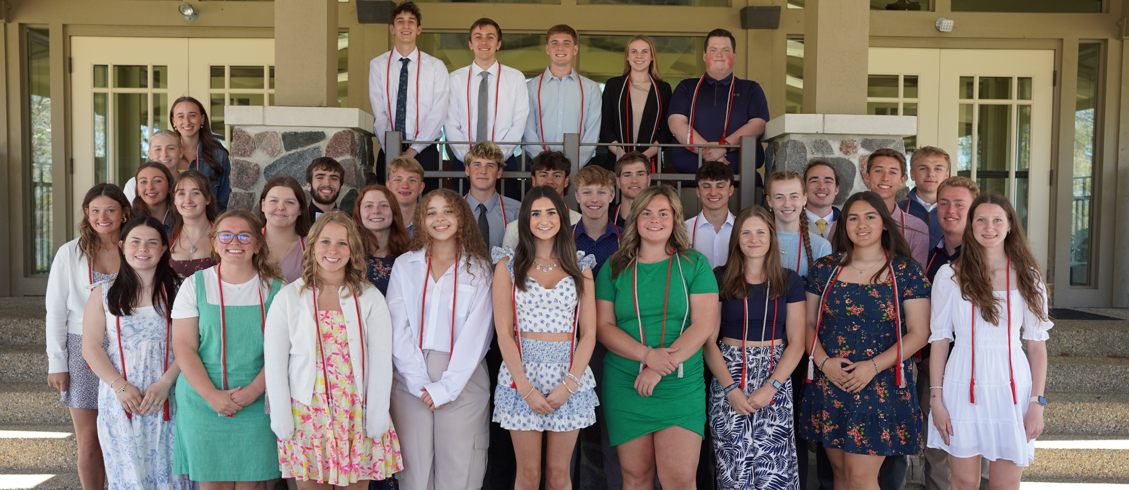 Students who received the diploma endorsements from the Geneva Lakes West Rotary Club