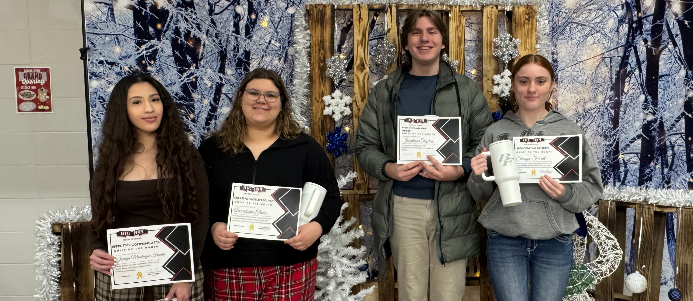 December Student Spotlight Winners
