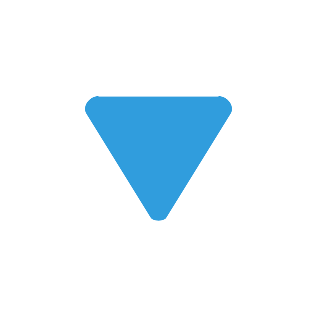 blue upside down triangle