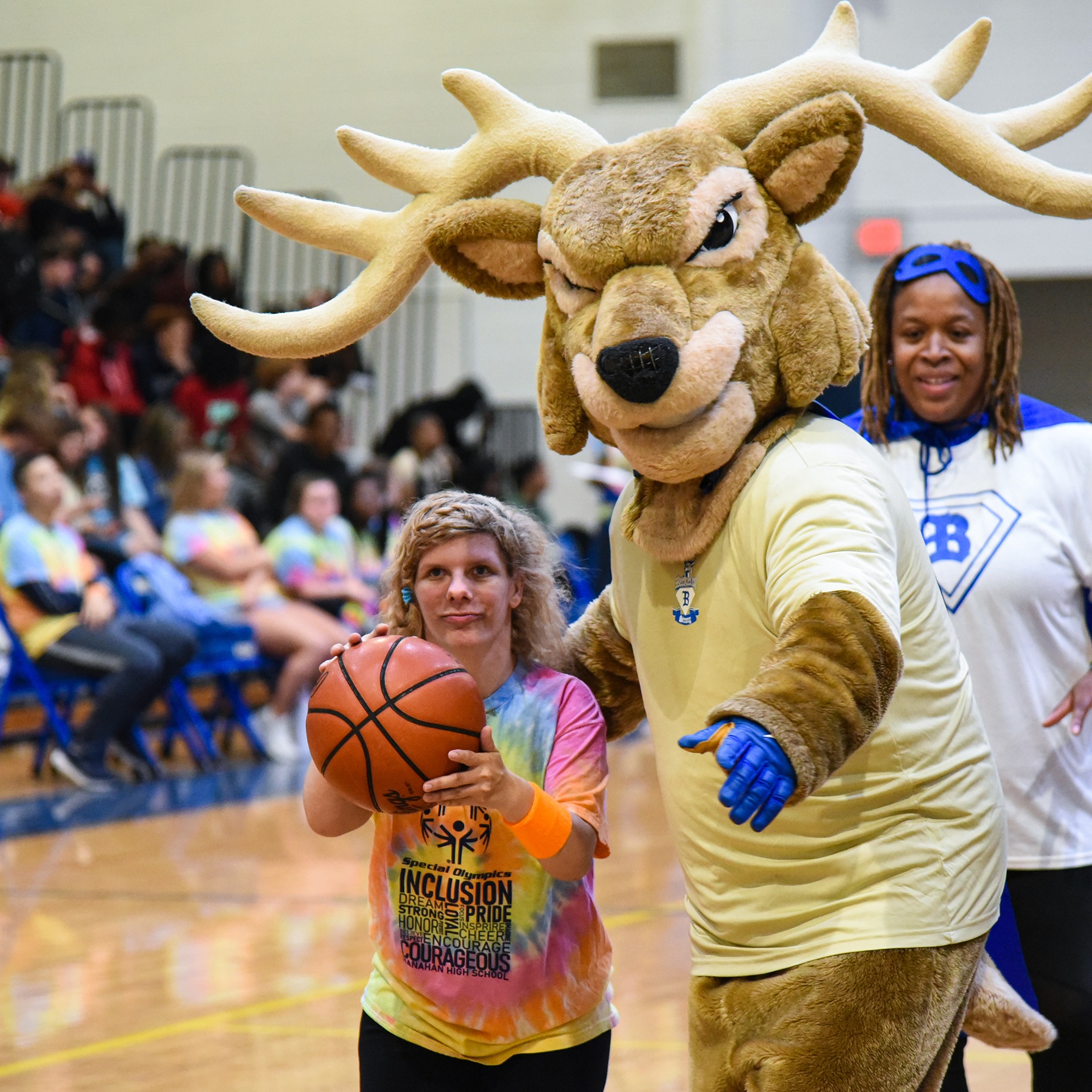 staggy with HHS girl and basketball