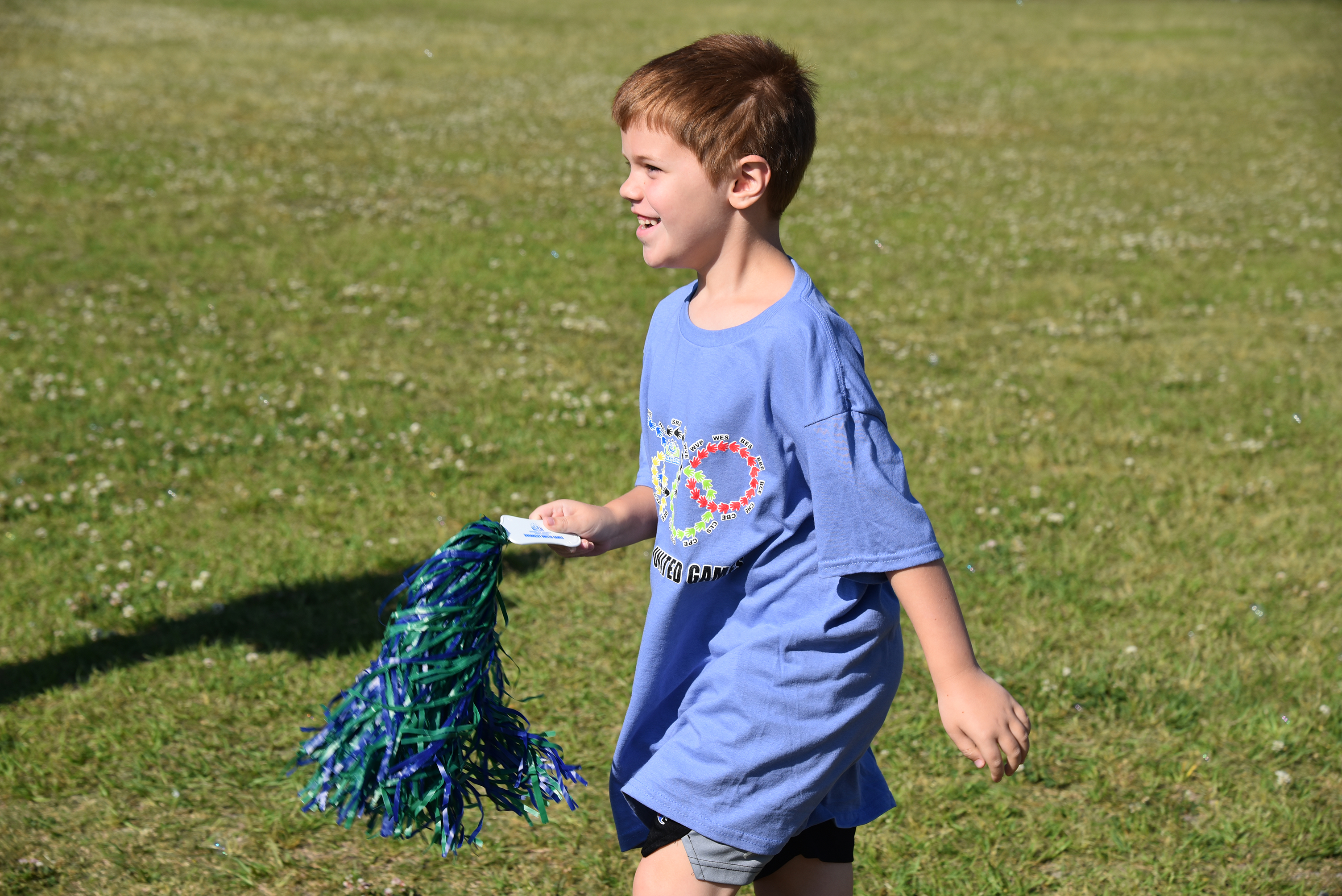 boy with pom pom