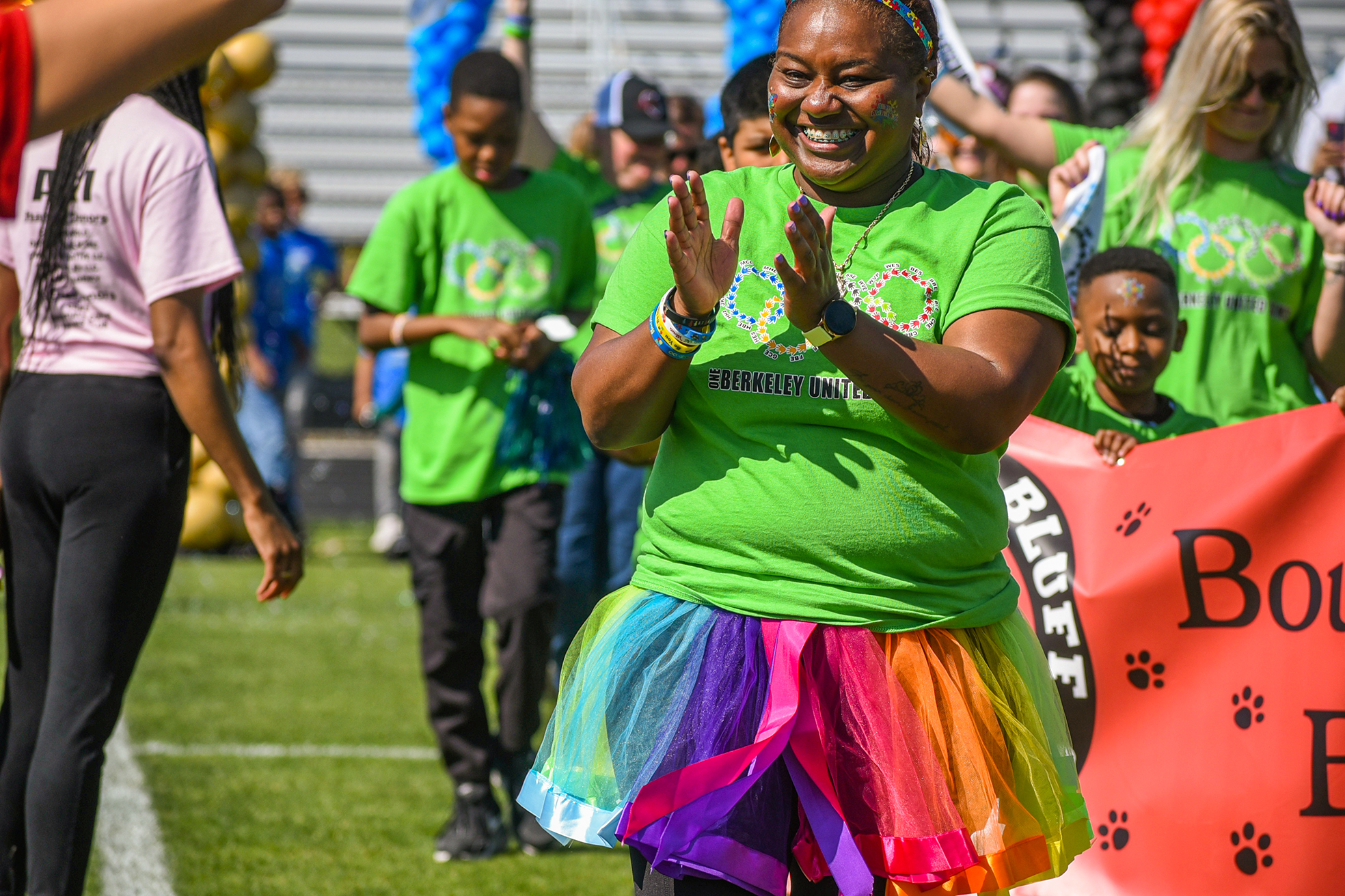 BBE staff member in tutu