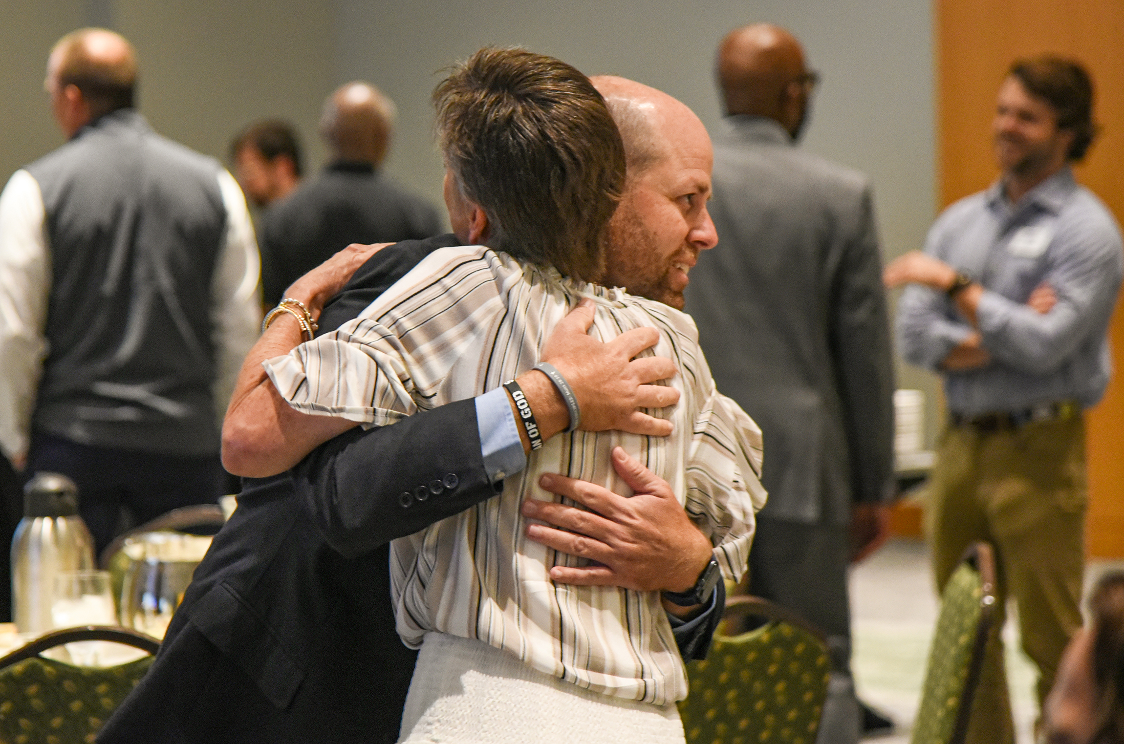 creighton eddings hugging teacher