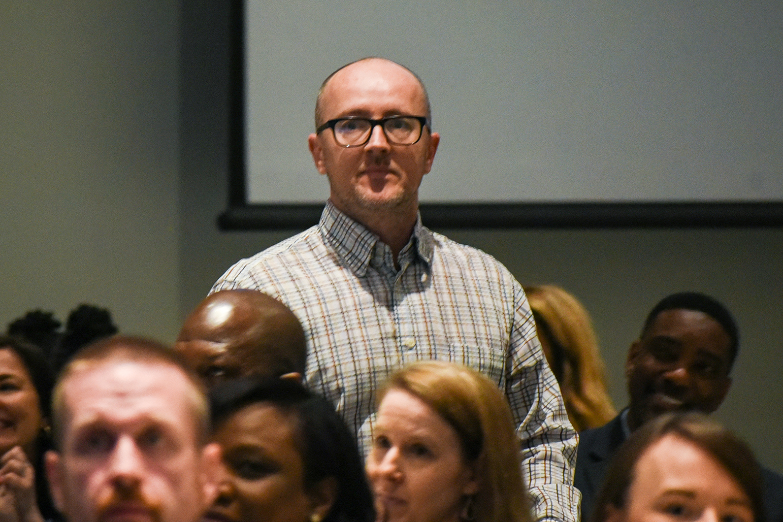 teacher approaching receiving line