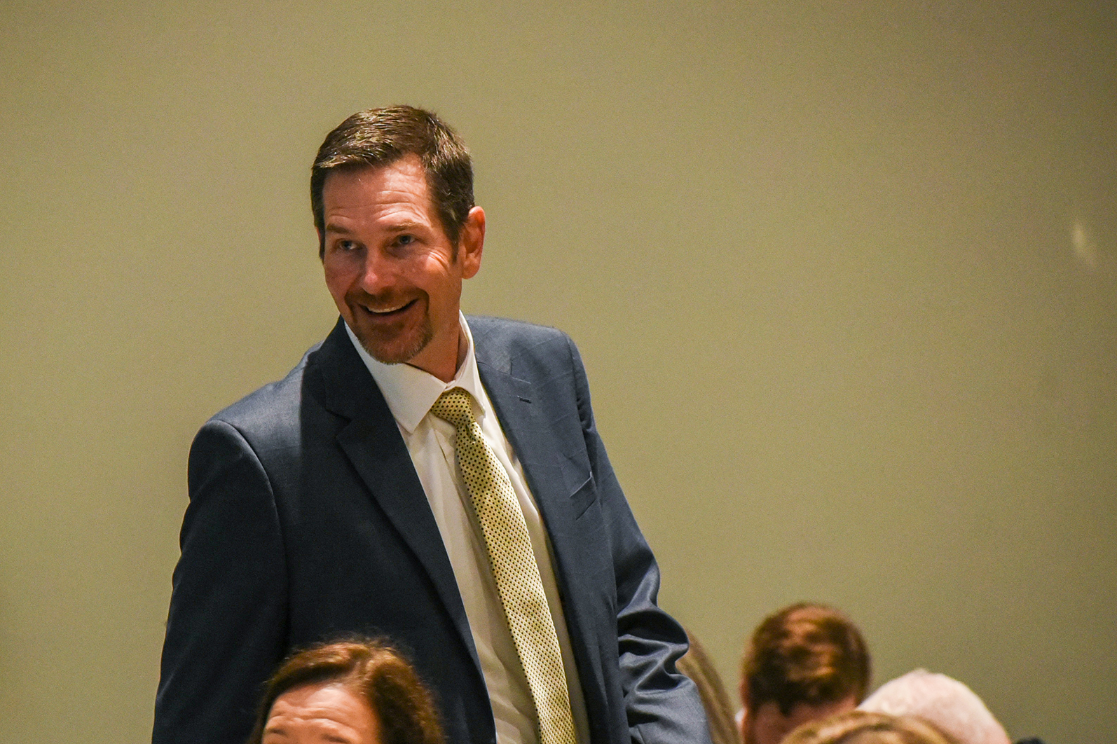 teacher approaching receiving line