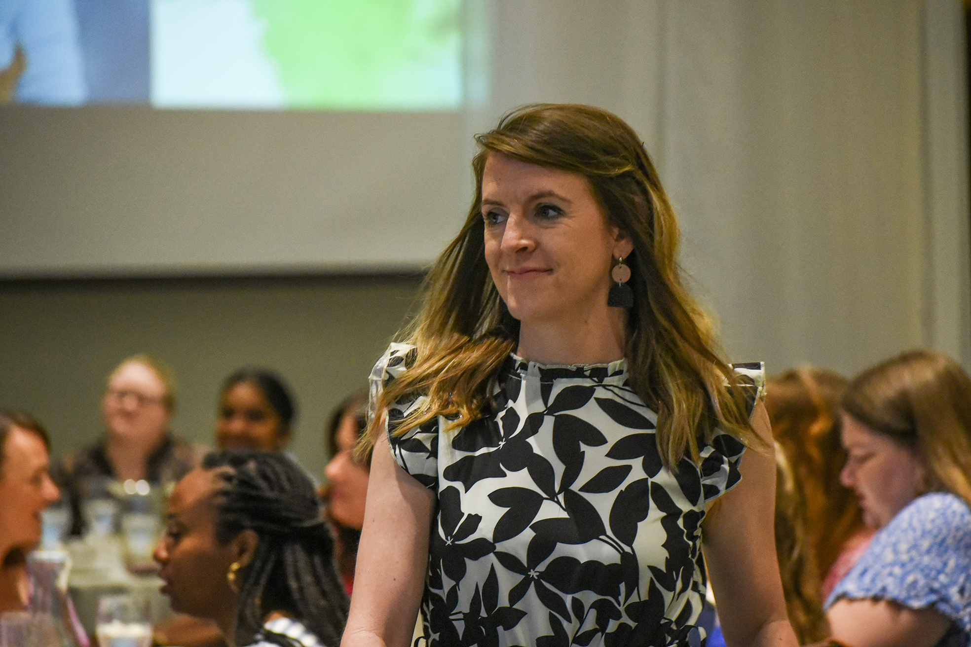 teacher approaching receiving line