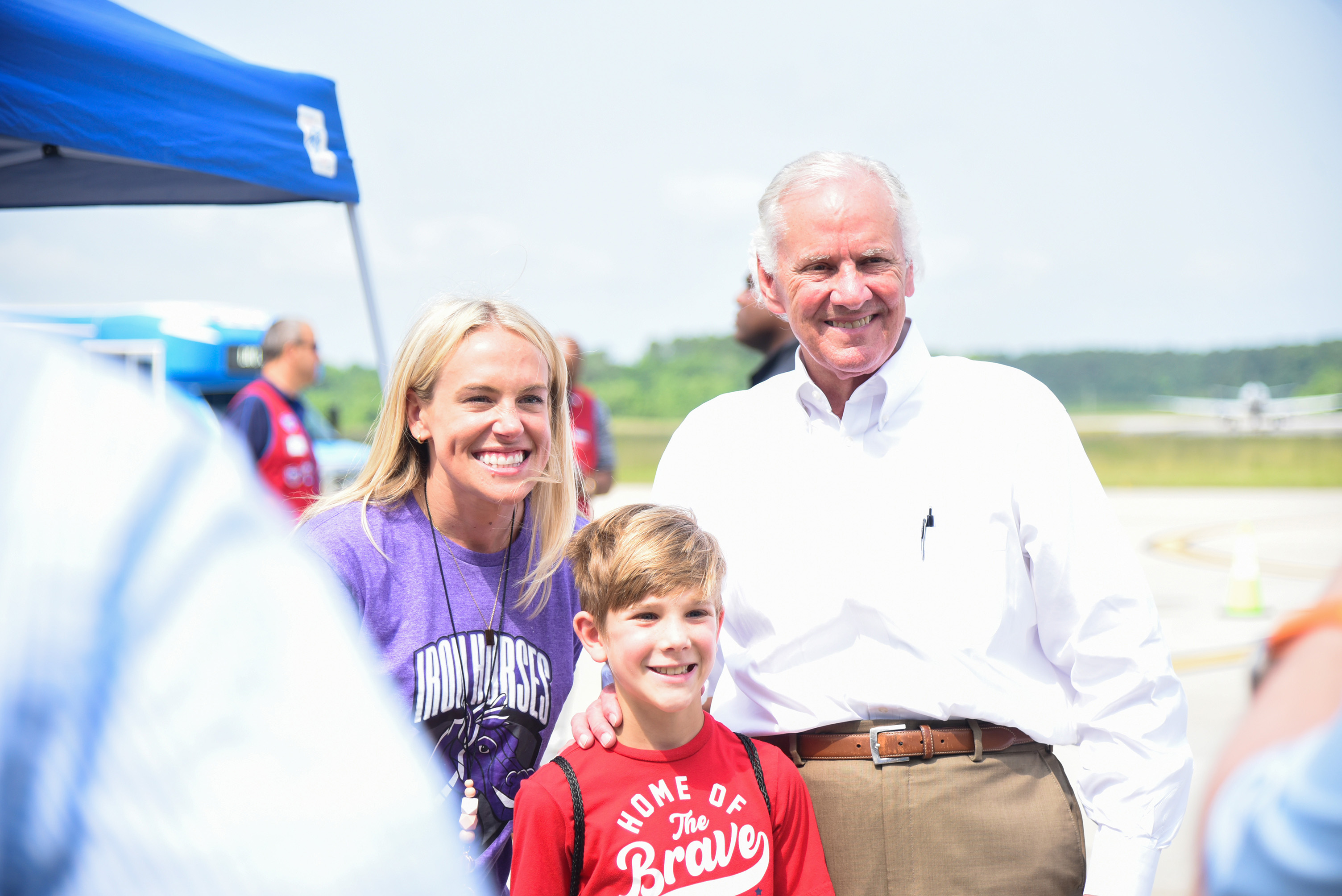 henry mcmaster with student