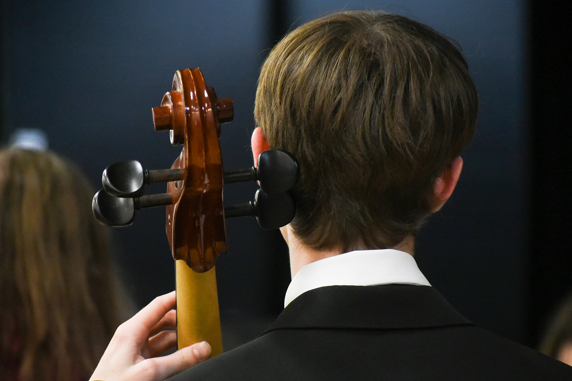 SHS orchestra performing