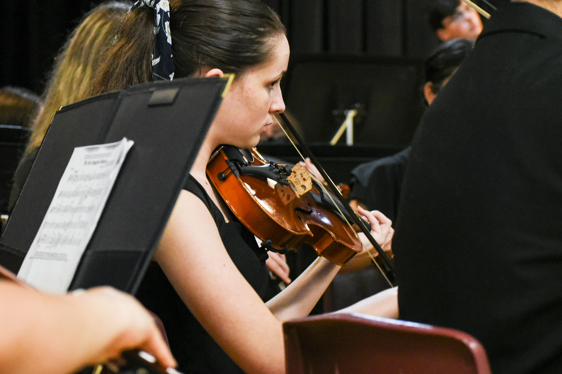 SHS orchestra performing