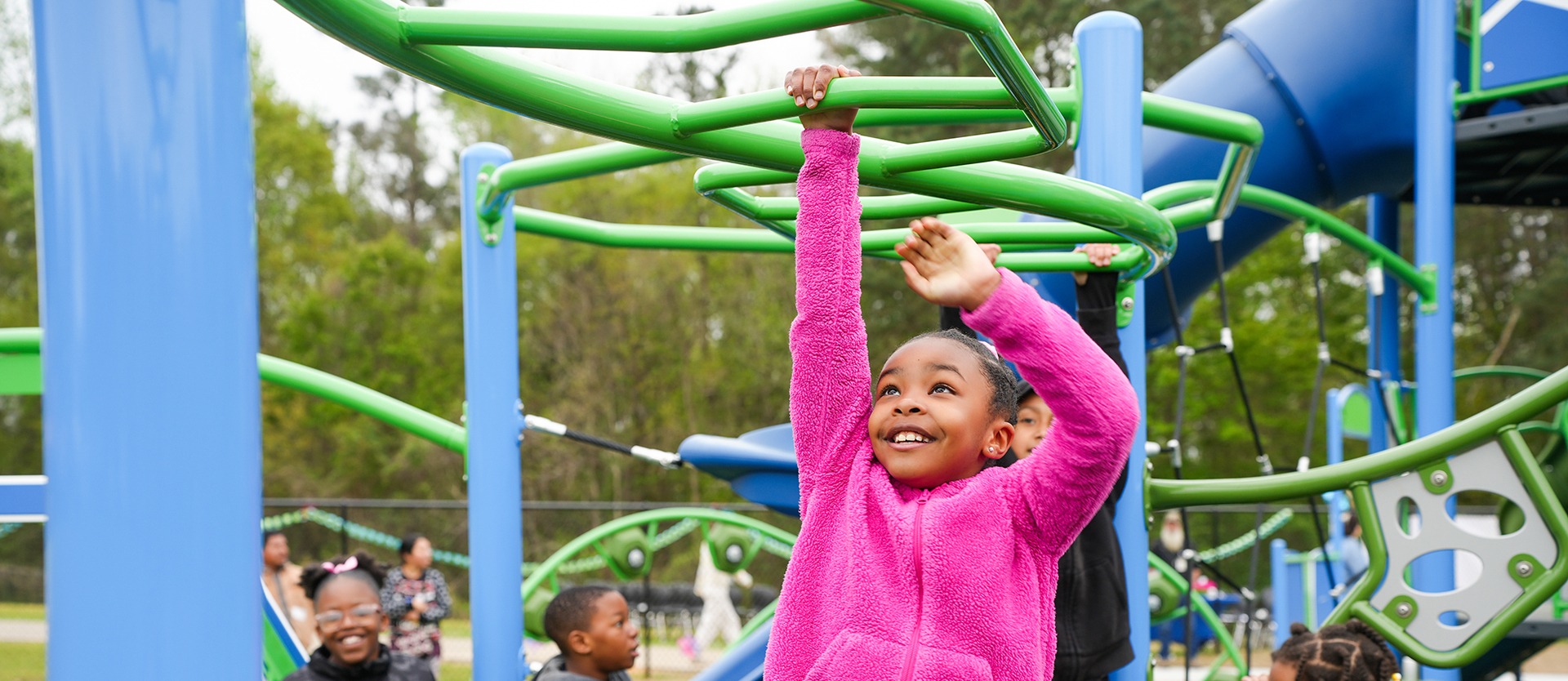 student on playground