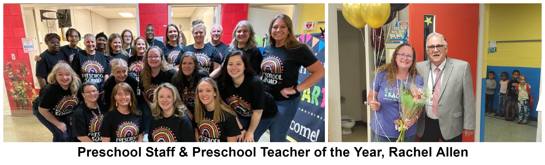 Preschool Staff & Preschool Teacher of the Year, Rachel Allen