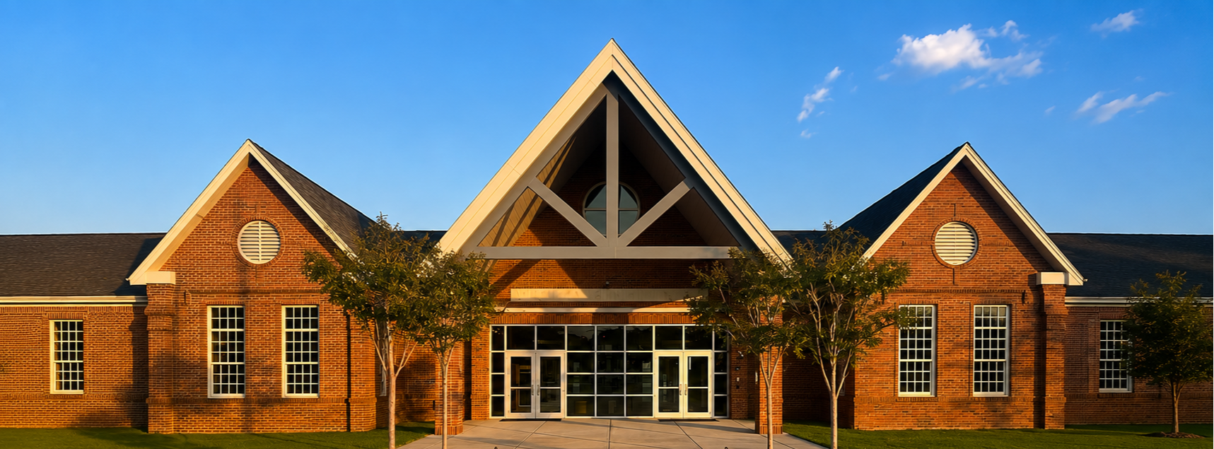 a graphic of a school building that reads "Welcome Back, MPS!"