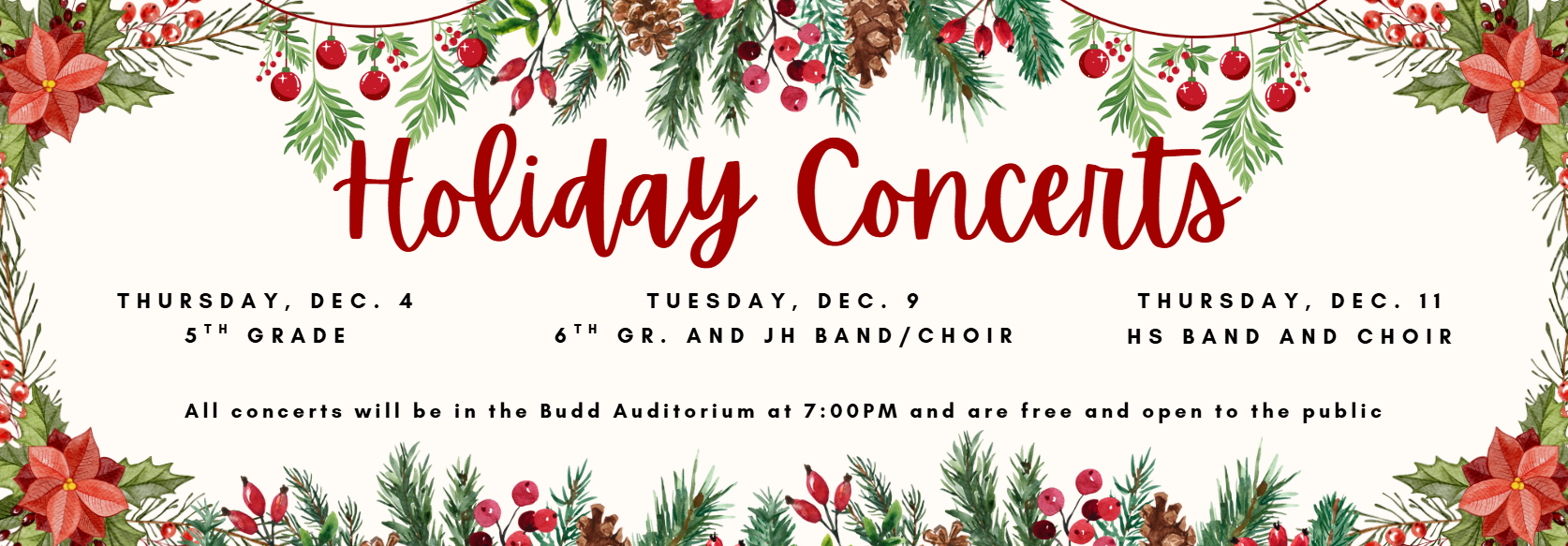 Holiday Concerts