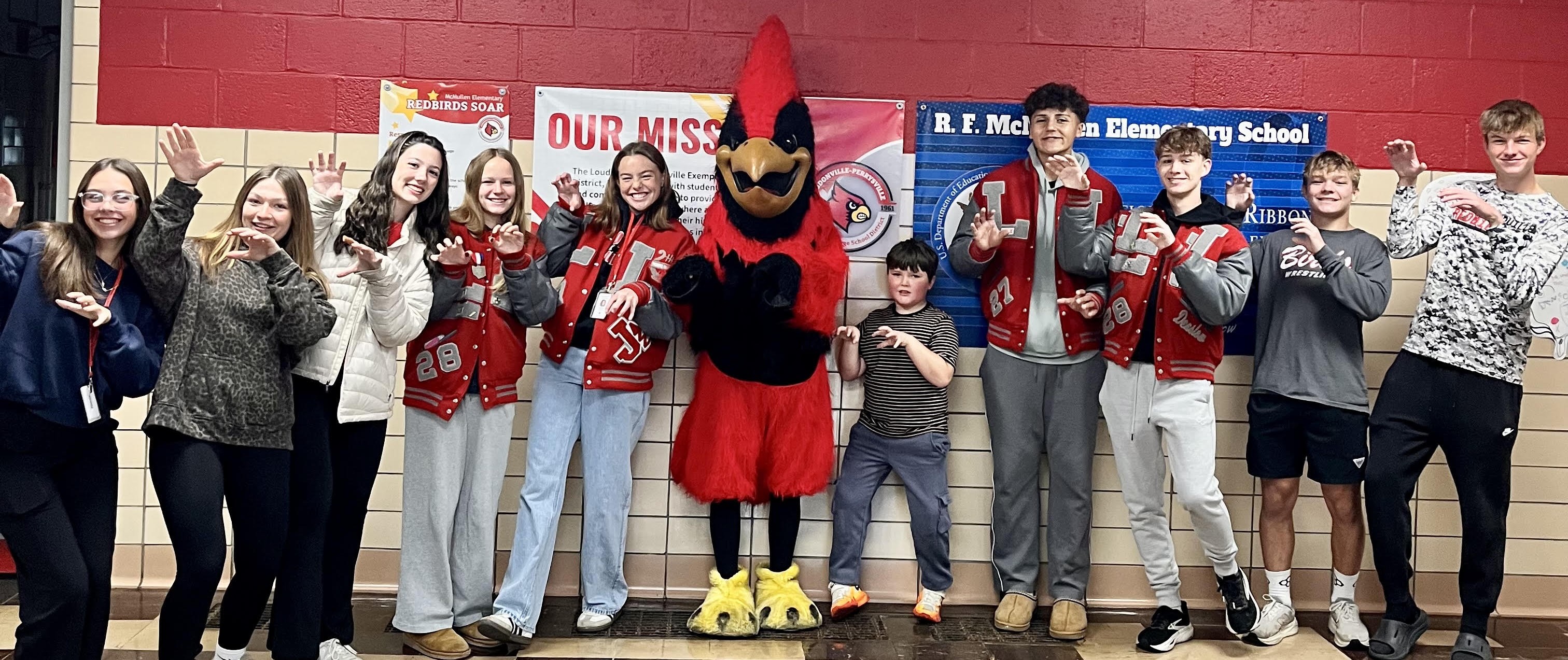 High School Students Head to McMullen School for Redbird Day