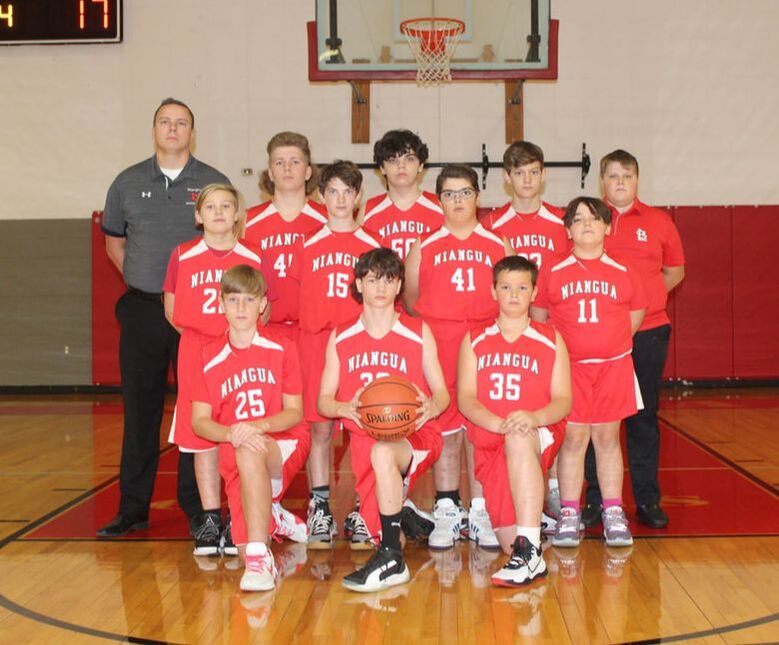 middle school boys basketball team photo