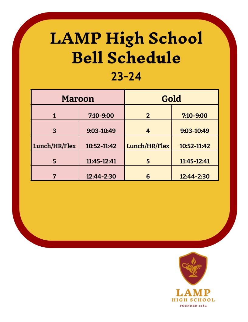 Bell Schedule