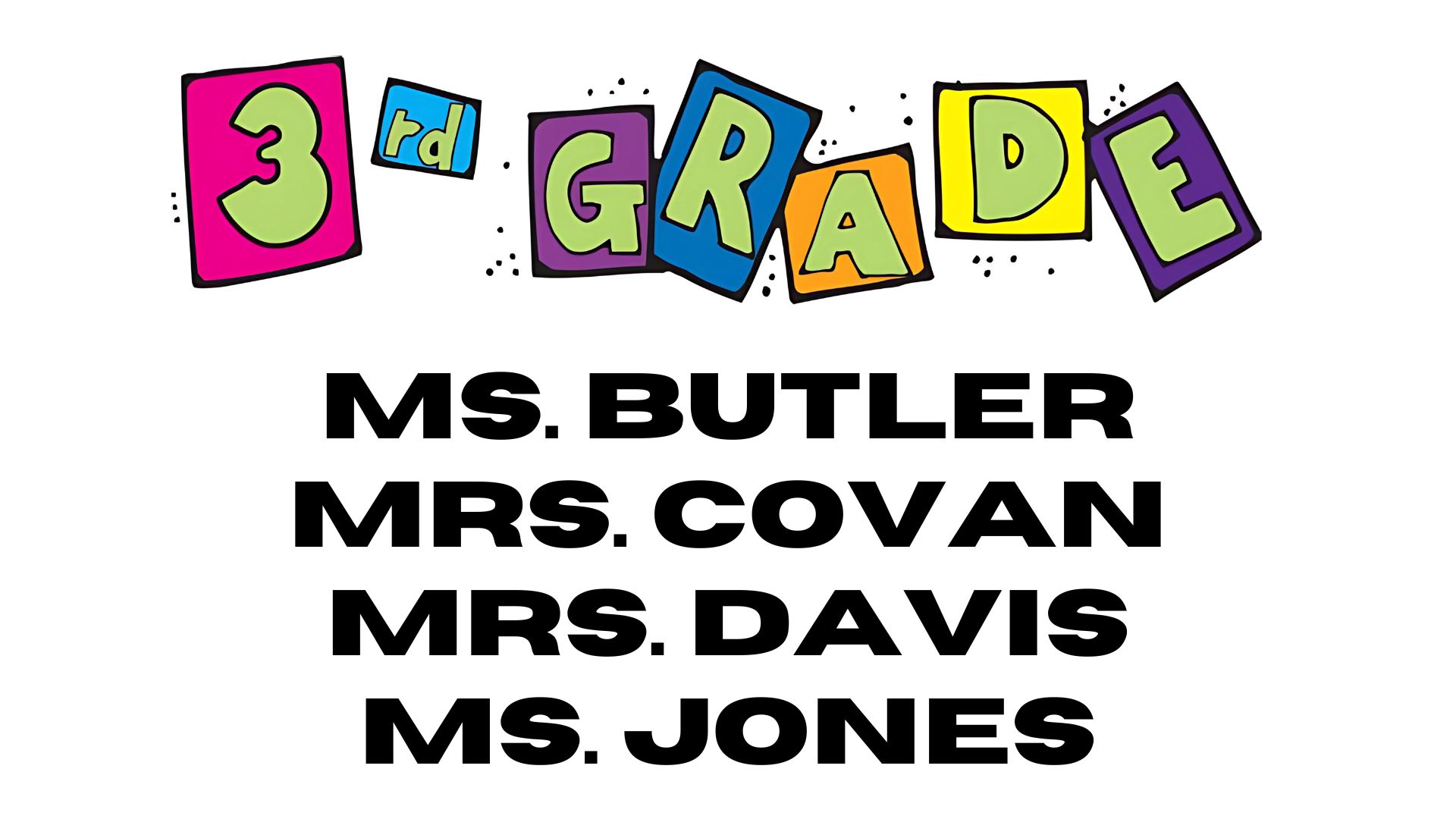 Third Grade Names