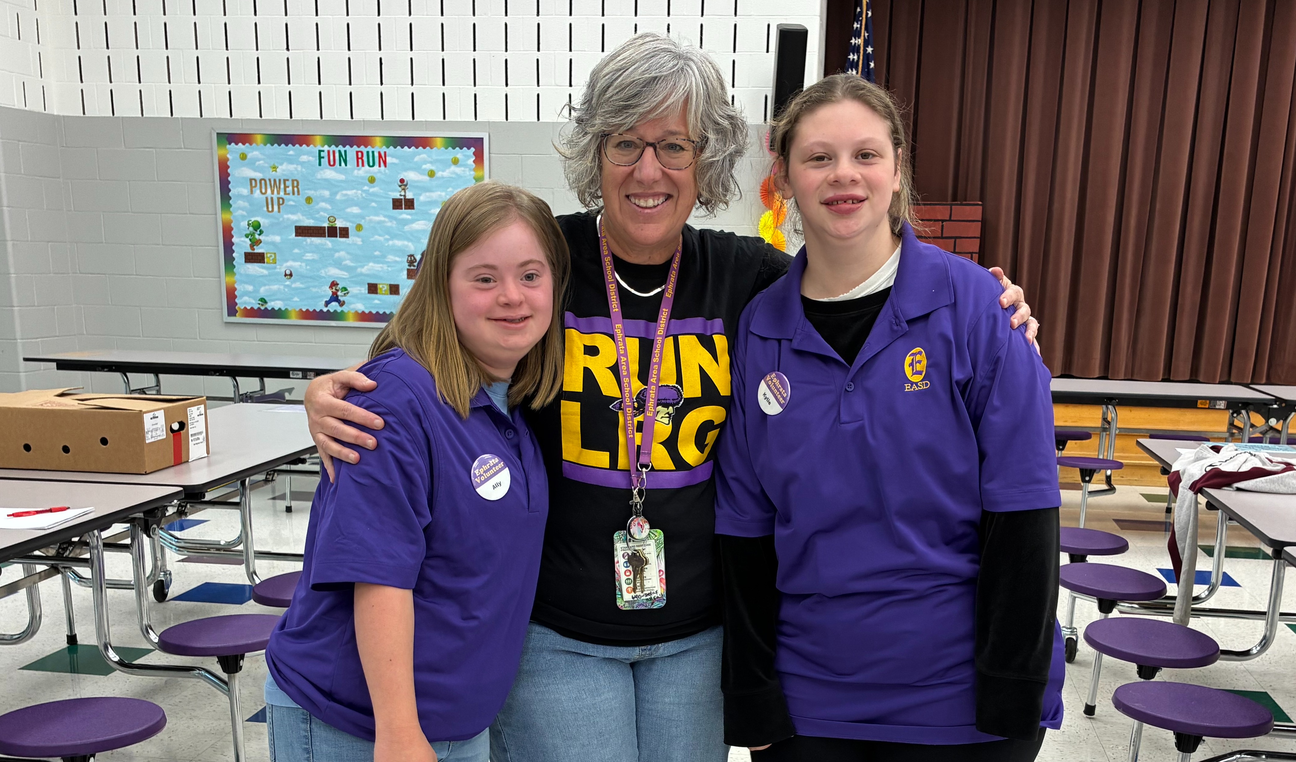Mrs. Hess with Students