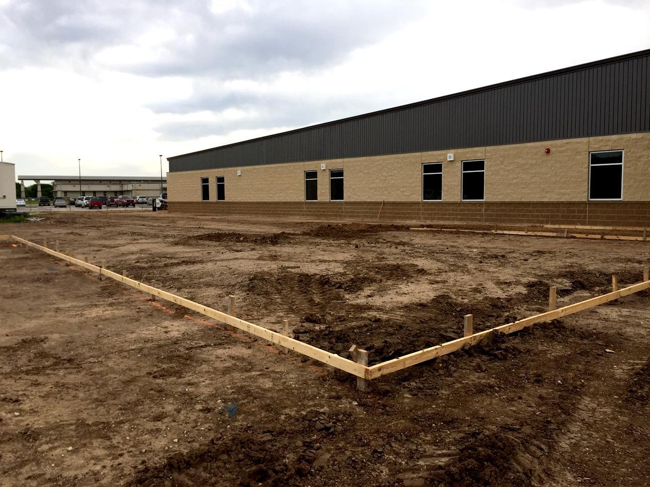 Images from the construction of the Stadium & Junior High