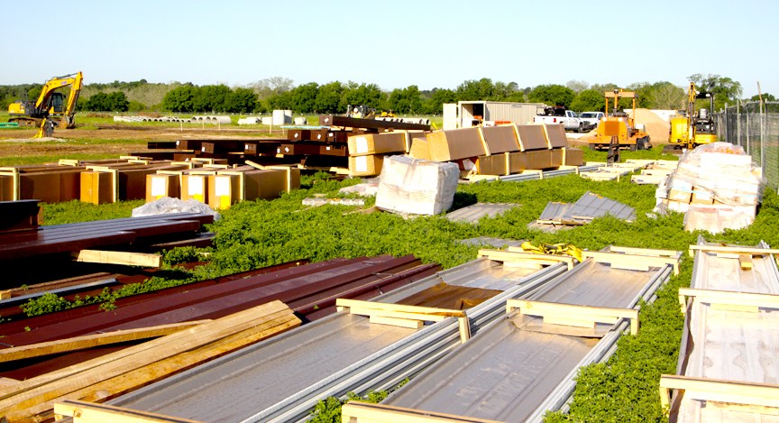 Images from the construction of the Stadium & Junior High