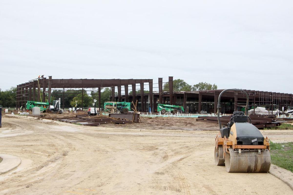 Images from the construction of the Stadium & Junior High