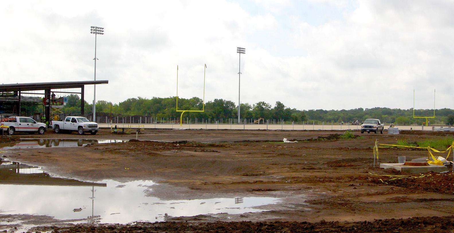 Images from the construction of the Stadium & Junior High