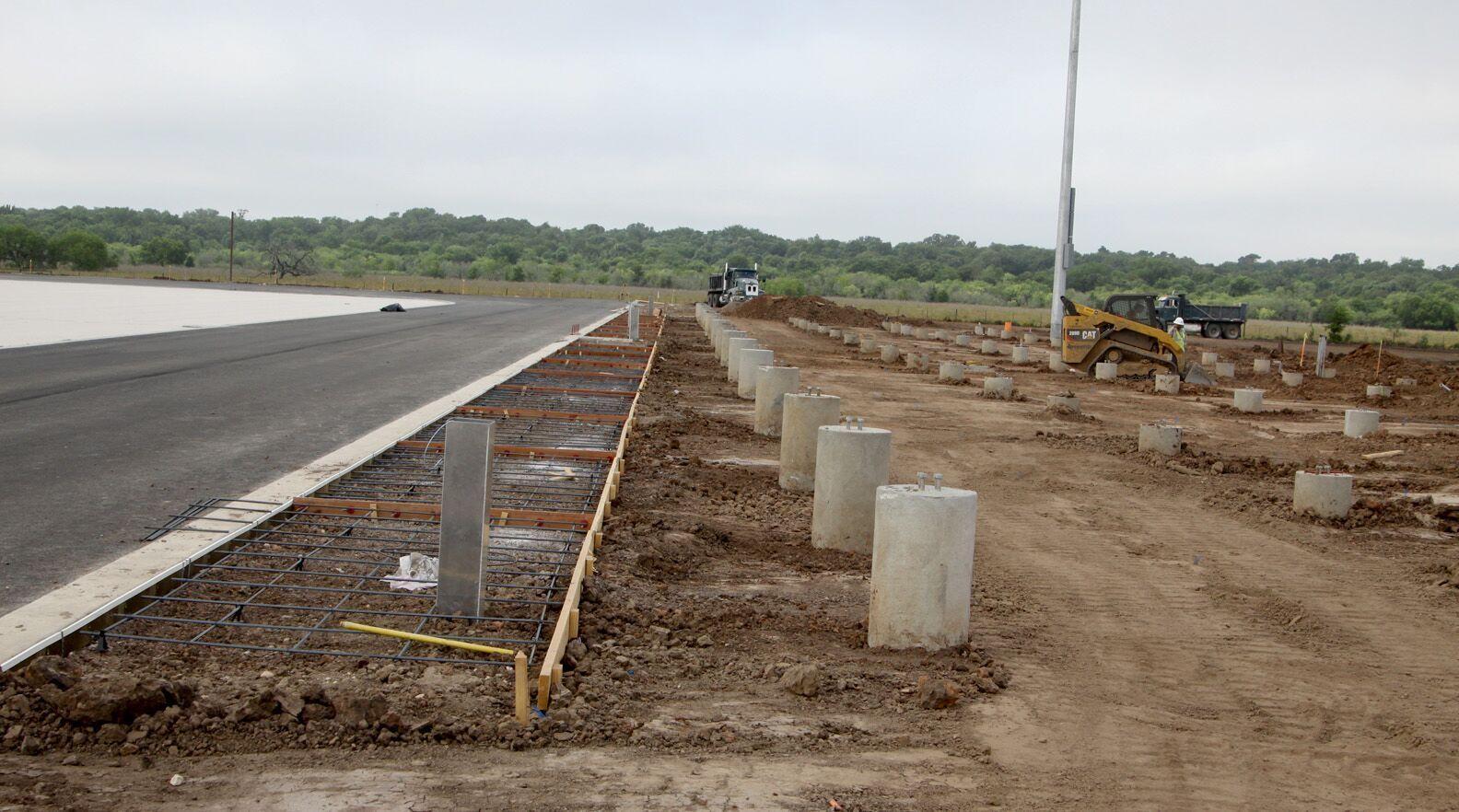 Images from the construction of the Stadium & Junior High