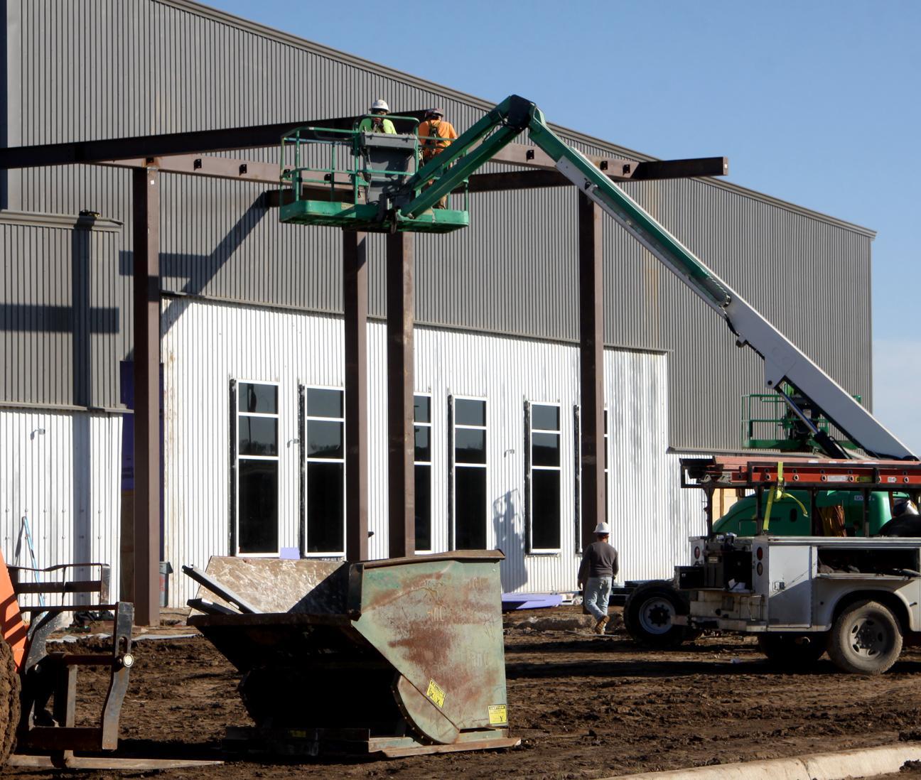 Images from the construction of the Stadium & Junior High