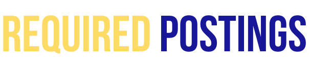 Required Postings in Yellow and Blue